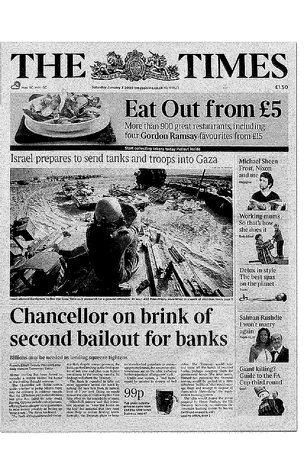 Pixelated The Times 03 Jan 2009 Bitcoin genesis newspaper